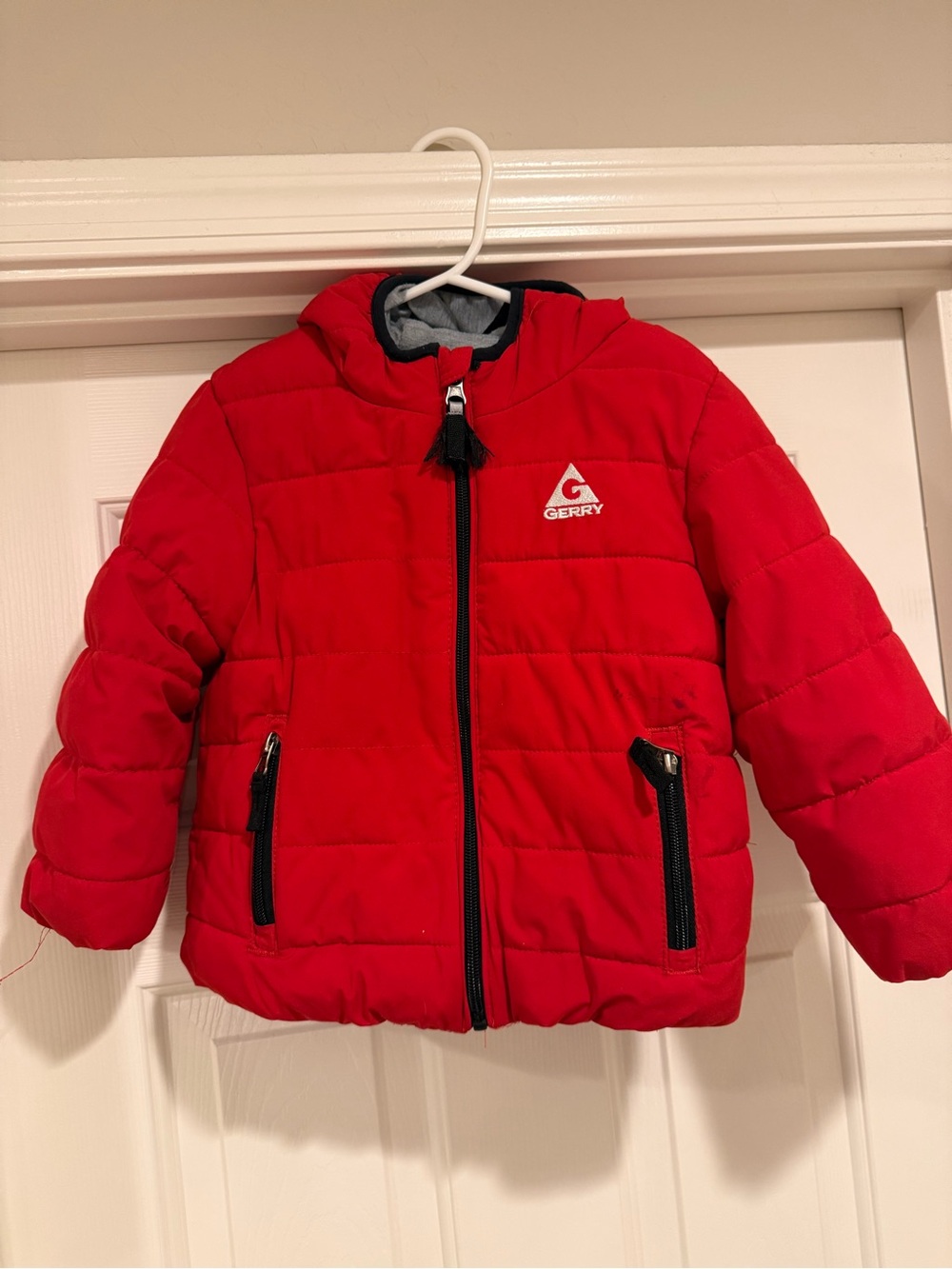 Gerry Weber Kids Red Quilted Puffer Jacket with Hood